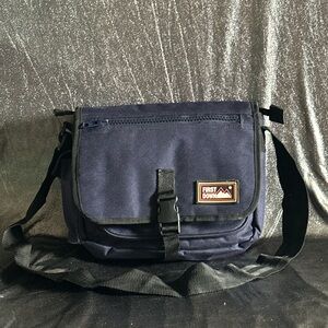 First Down Navy Blue Men's Messenger Bag